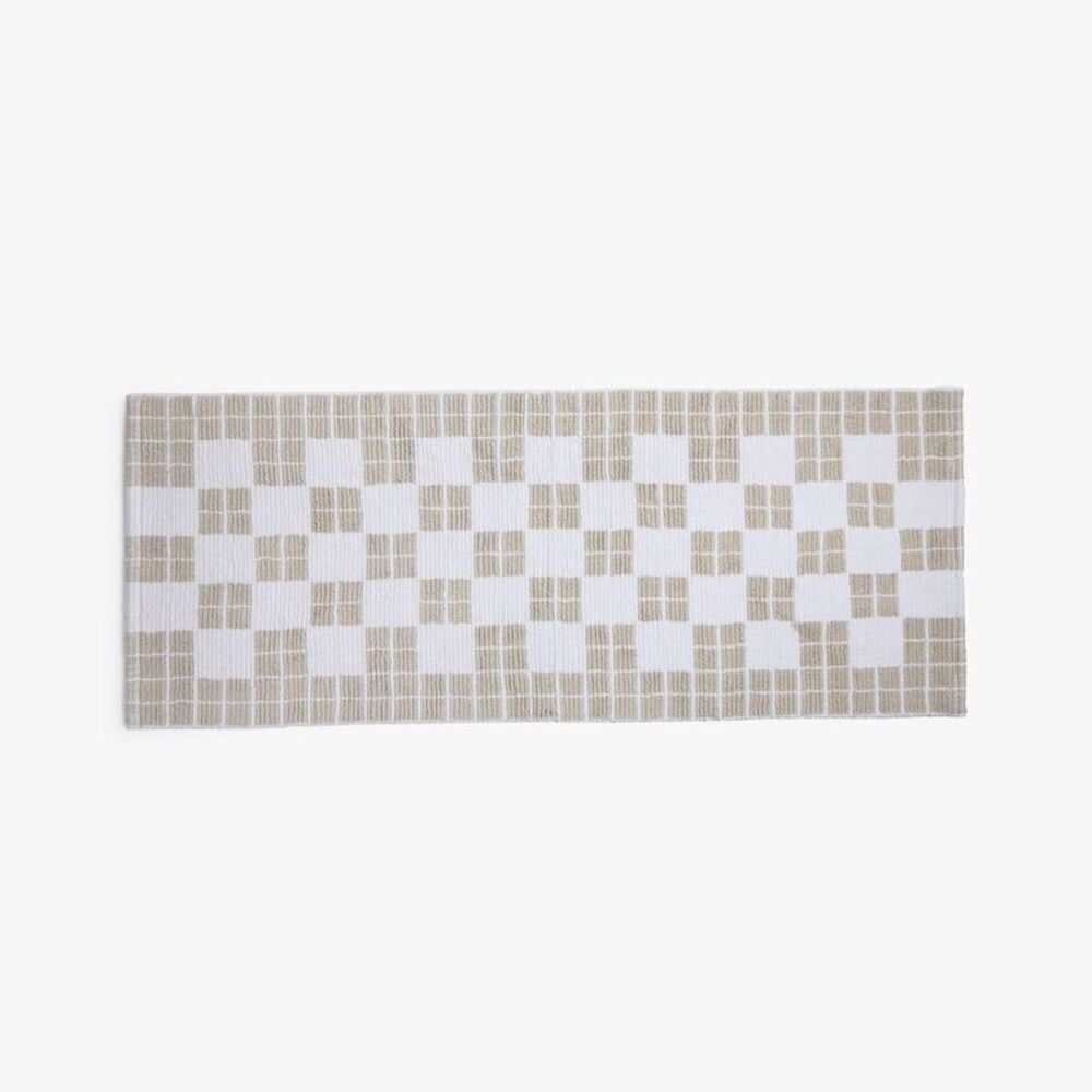 1'6"x5' Cotton Tile Bath Runner Parchment - Parachute for Target